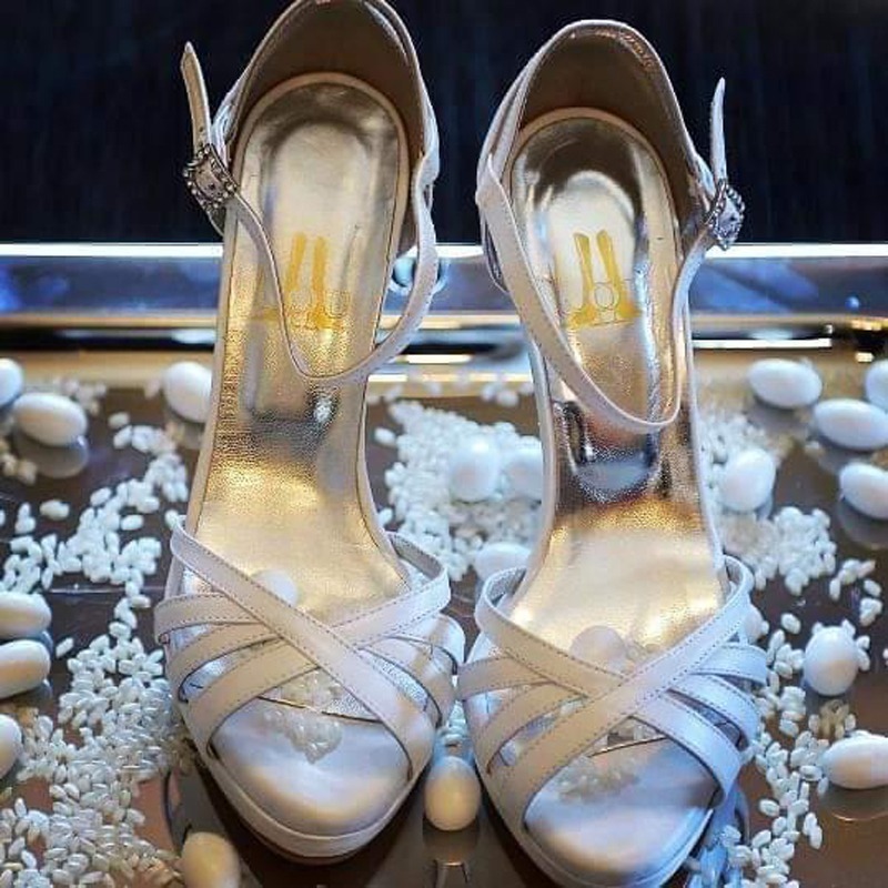 Margaret Lou bridal sandals